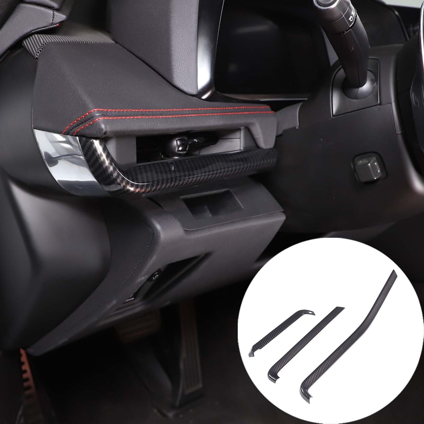 Red aluminum alloy engine compartment gas mule cover decorative cover suitable for Subaru WRX 2021-2023- v