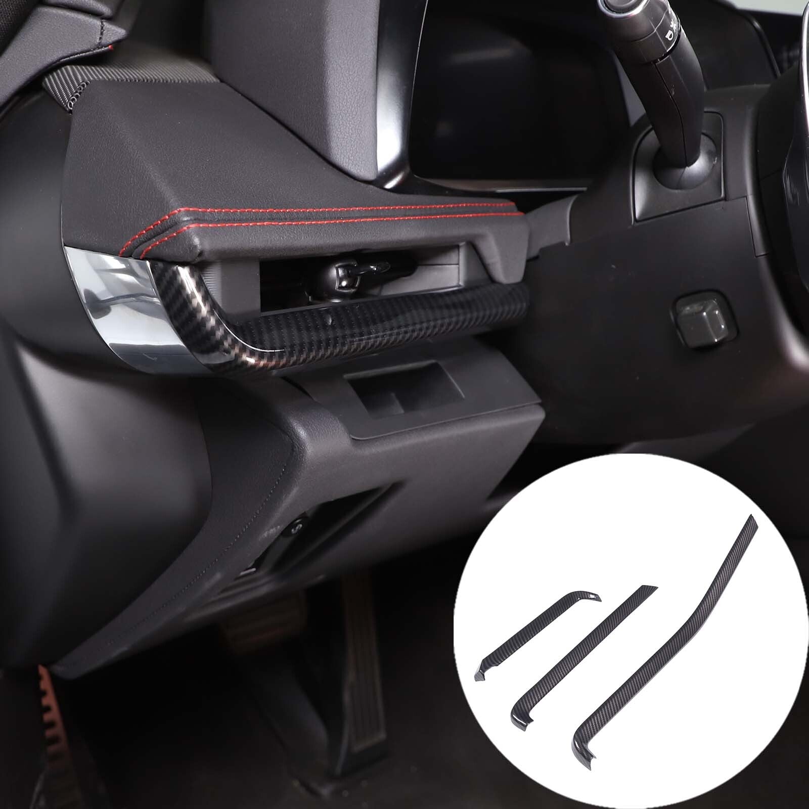 Red aluminum alloy engine compartment gas mule cover decorative cover suitable for Subaru WRX 2021-2023- v