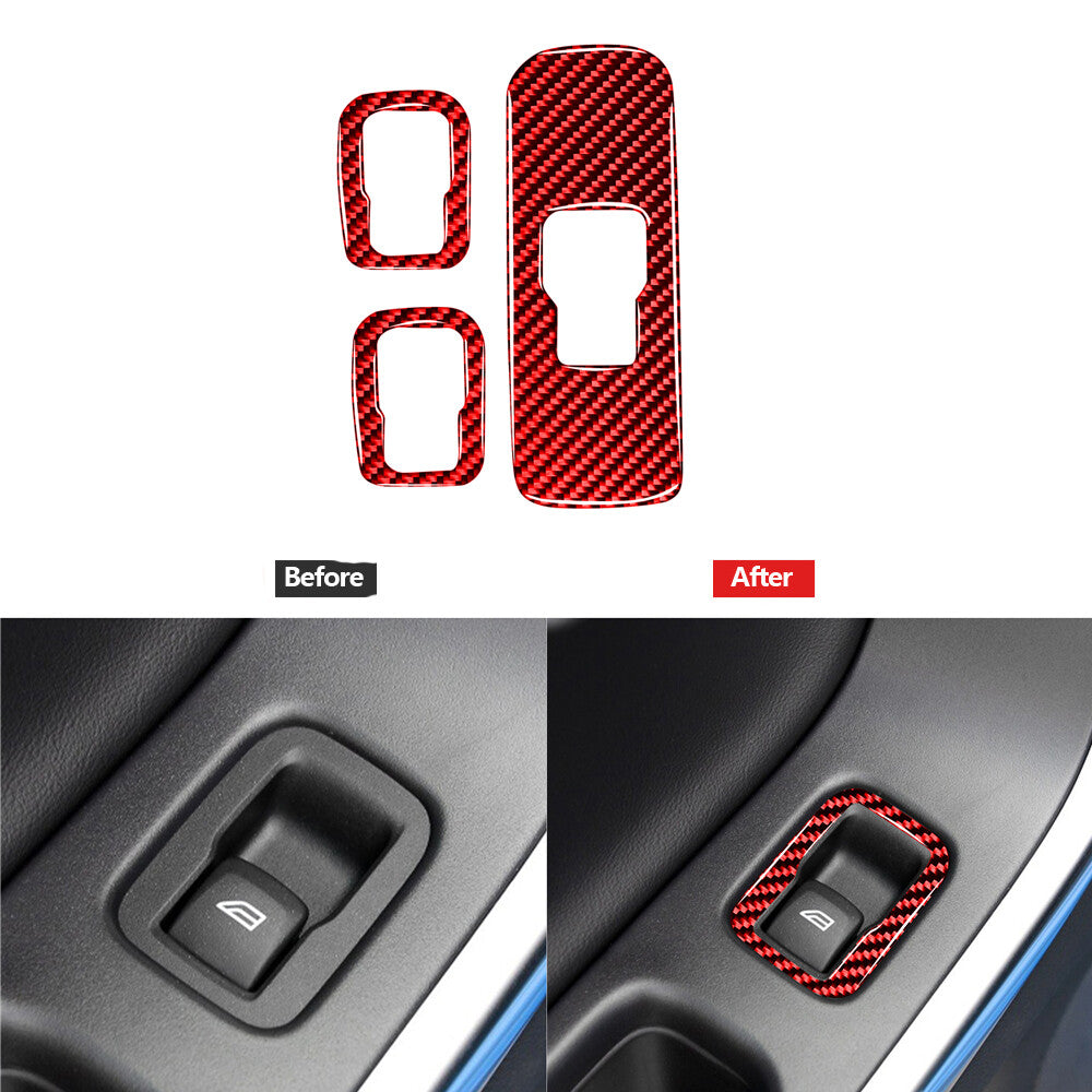 Red Storage Above Gearbox Type A Trim Carbon Fibre For Tundra 2007-2013 v