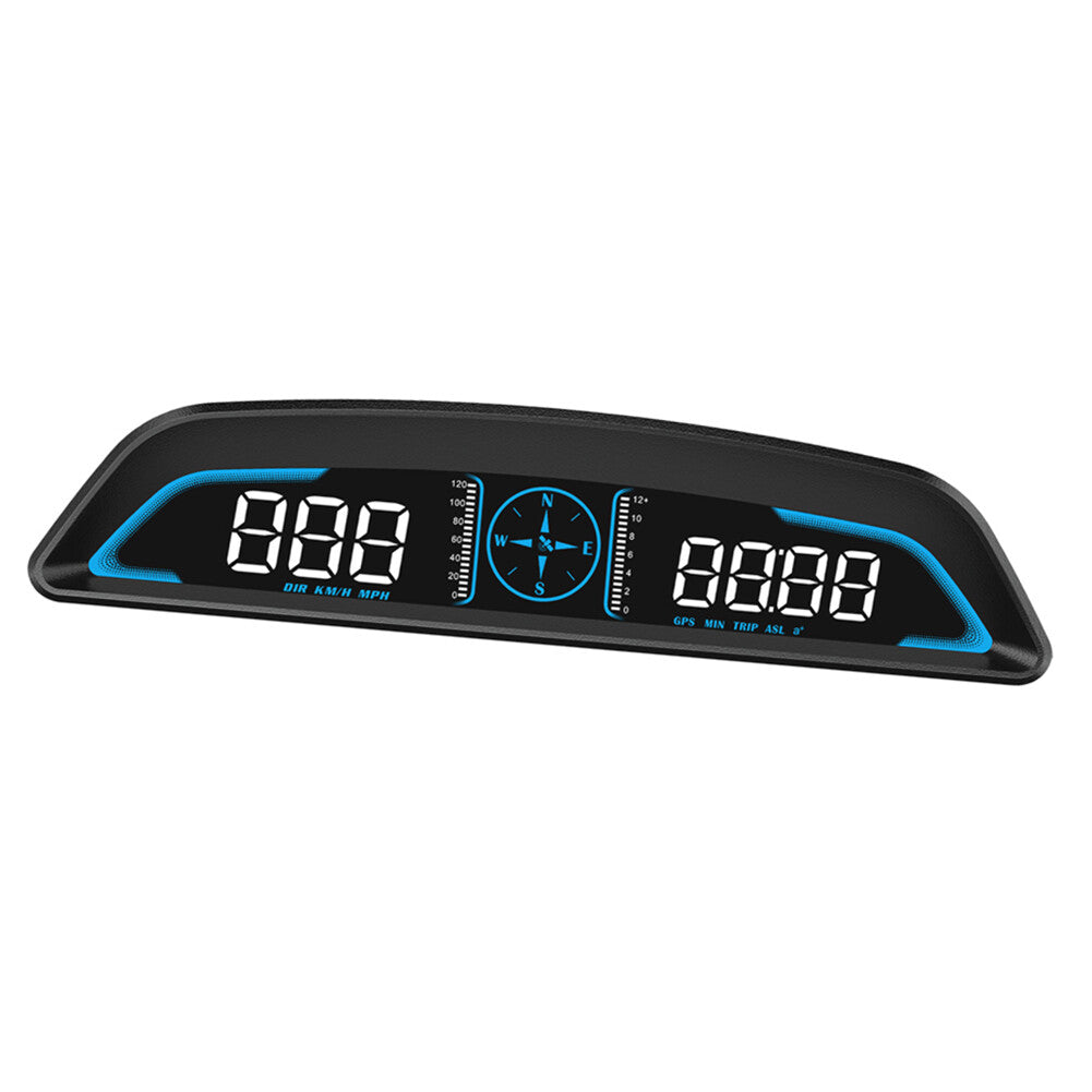 Car GPS HUD Speedometer Heads Up Display Compass Overspeed Alert All Vehicles