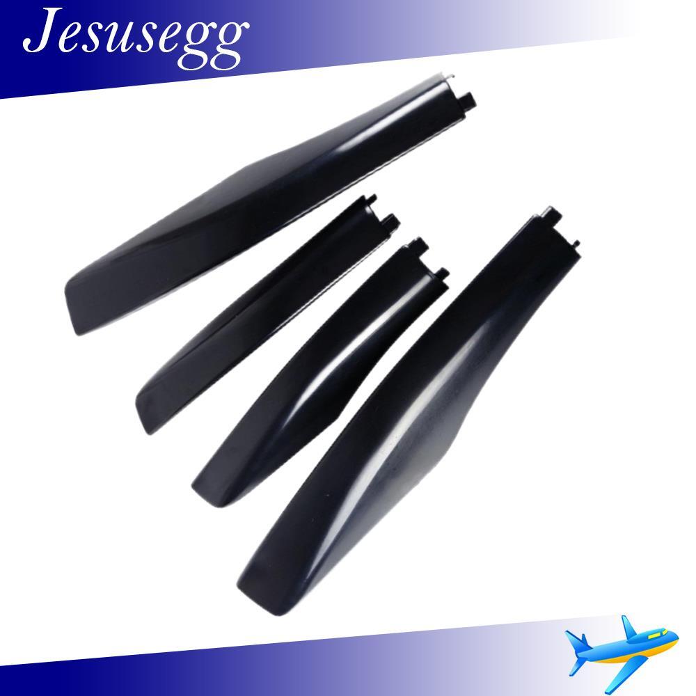 Fit For RX330 RX350 2004-2007 4Pcs Roof Rack Cover Shell Rail End Cap Black Q