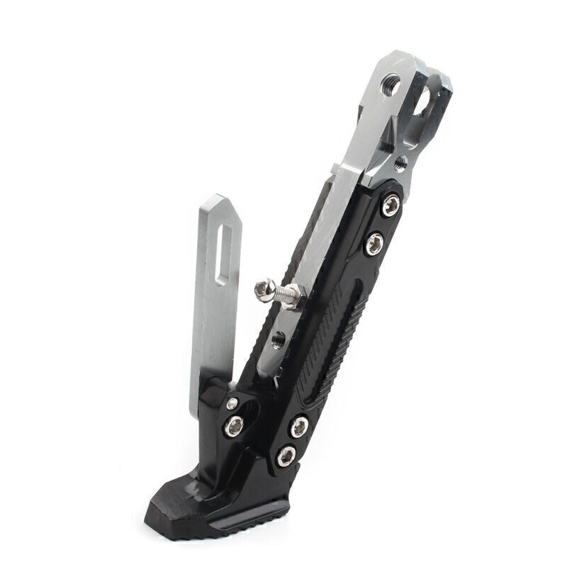 CNC Steel Non-slip Adjustable Motorcycle Foot Side Stand Support Leg Kickstand Q