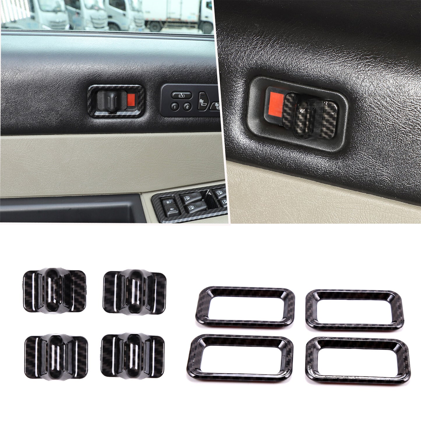Carbon Fiber Electronic Handbrake Frame Cover for Corvette C8 Z51 2020-2023- v