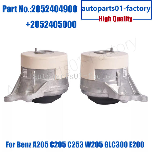 1Pair Engine Mounting Right + Left for Benz A205 C205 C253 S205 W205 GLC300 E200