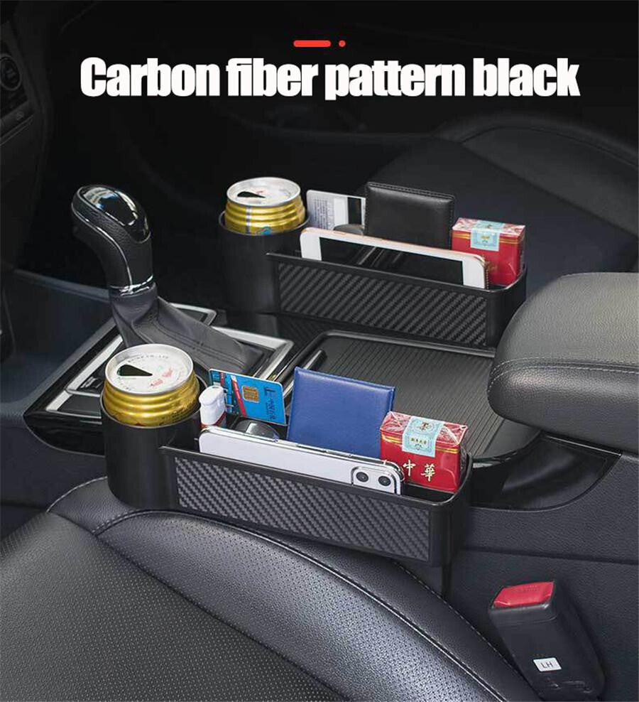 Car Center for Seat Seams Side Storage Stowing Box Cup Drink Organizer Holder