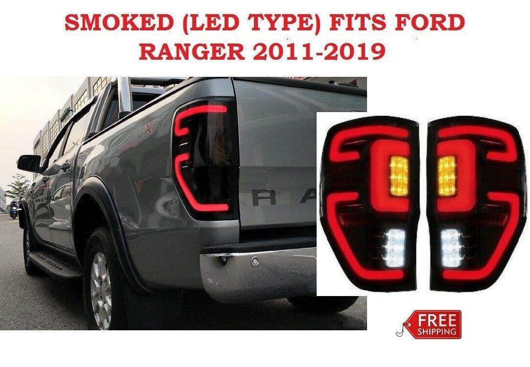 Style 3D Stripe Bar Full LED Tail Lights for Ford Ranger PX T6 11-21 New