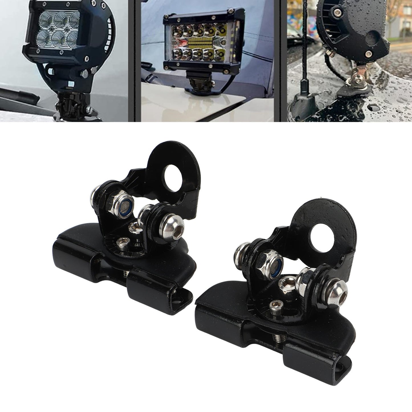 WODHMIEY LED Light Bar Mounting Brackets 2pcs No Need Drilling Off Road Light Q