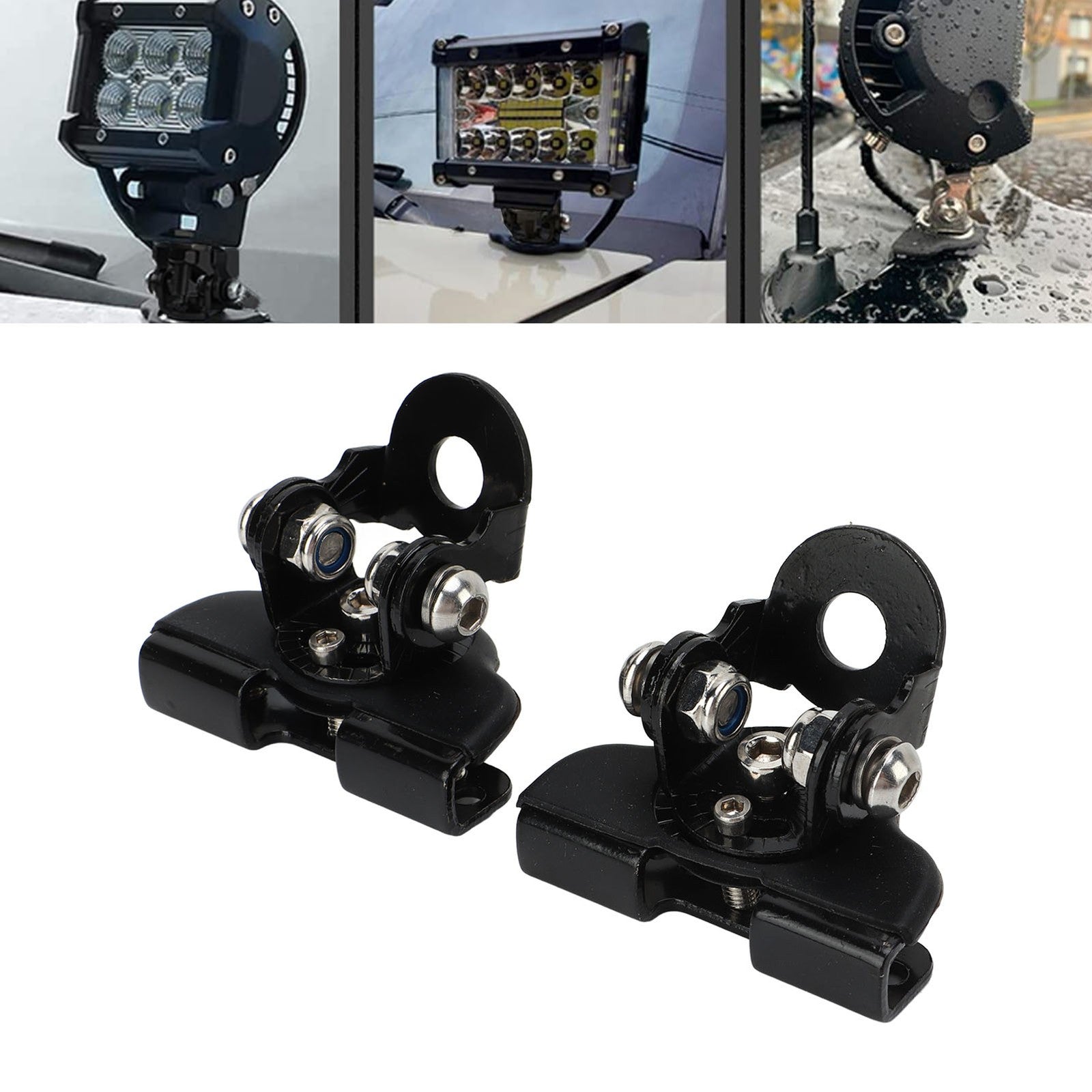 WODHMIEY LED Light Bar Mounting Brackets 2pcs No Need Drilling Off Road Light Q
