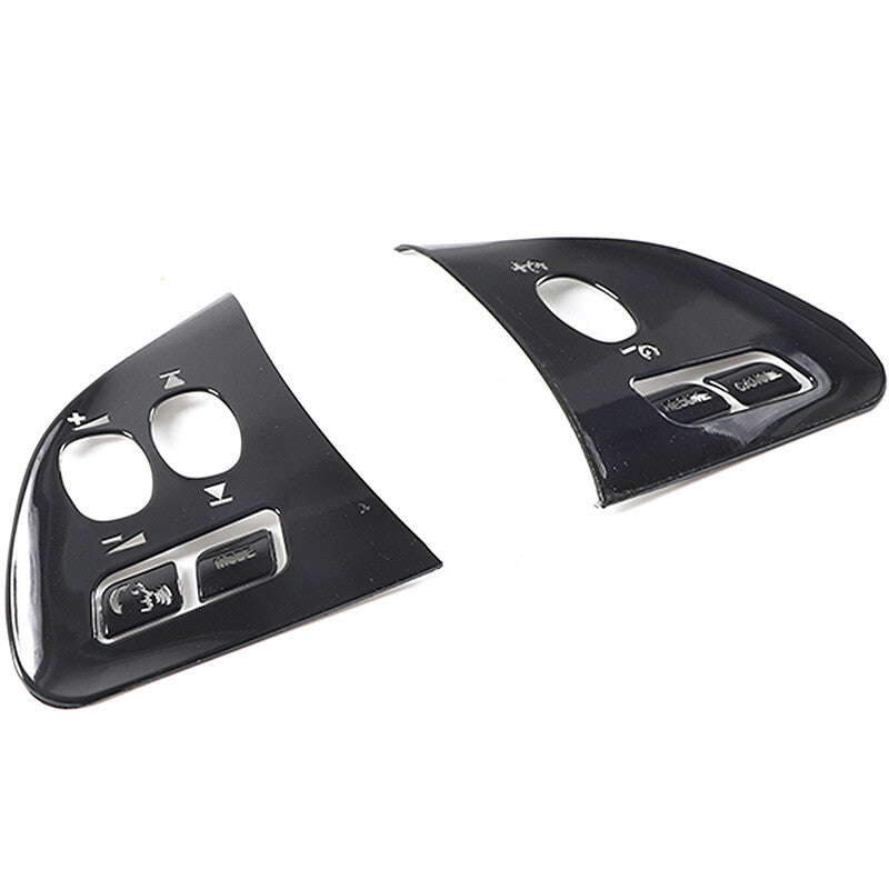 2-Piece Front Bumper Fog Light Chrome Protector Trim for HUMMER H3 2006-2010 Sliver- v