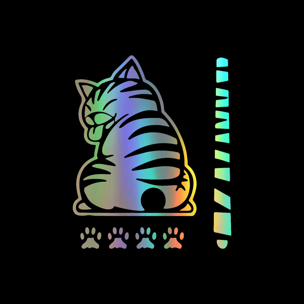 Funny Cat Moving Paw Decals Car Vinyl Car Rear Wipers Windshield Window Decor