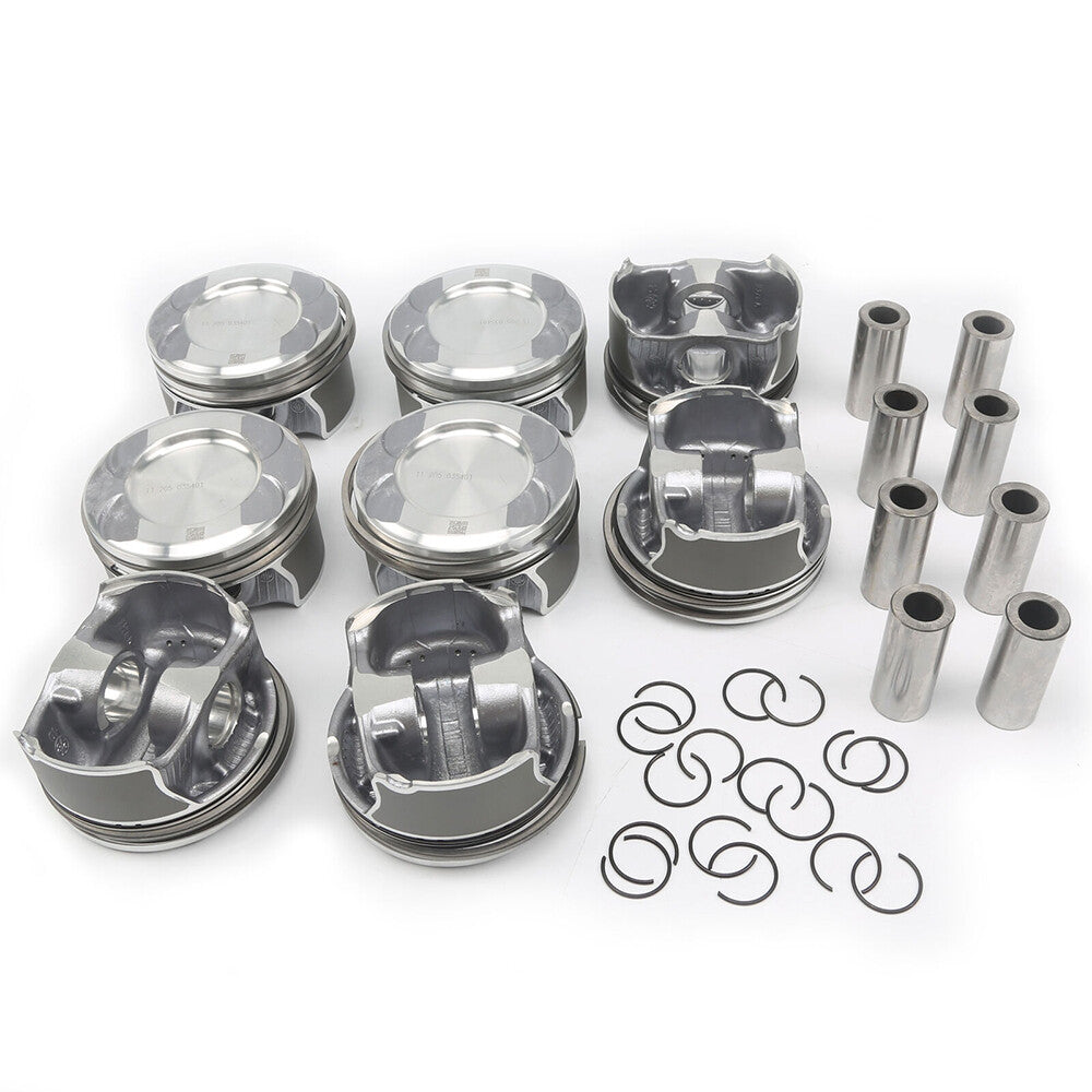 8x Engine Pistons Set A2780302317 For W222 W166 W221 4.6L 4.7L