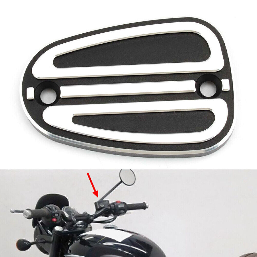 Black Brake Reservoir Master Cylinder Disc Cap Cover Protector For T100 T120
