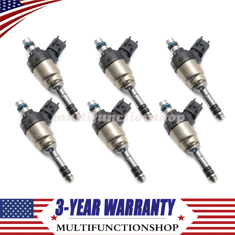 35310-3C560 6Pcs Fuel Injectors for Hyundai Azera 2014-2017 Santa for Kia Cadenza