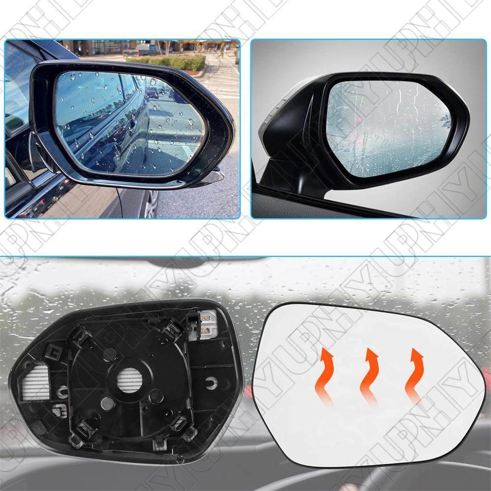 Right Side Mirror Glass Heated for Toyota Prius 16-22 for Camry 18-22 for Corolla 20-23 Q