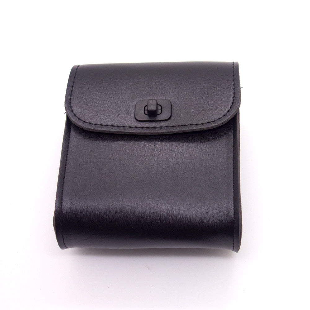 Universal Motorcycle Black PU Leather Handlebar Sissy Bar Saddlebag Tool bag Q