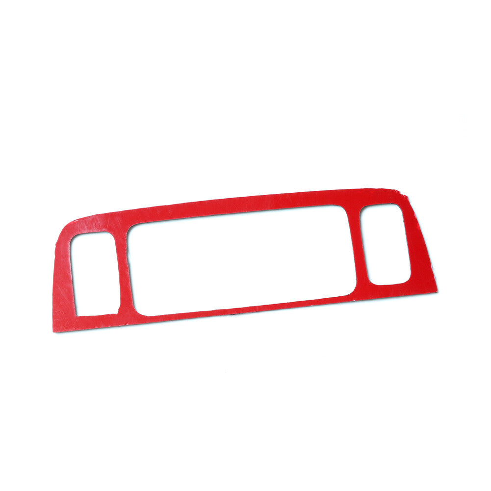 Red Carbon Fiber Center Climate Control Cover Trim for Jeep for Wrangler JK 2011-17 v