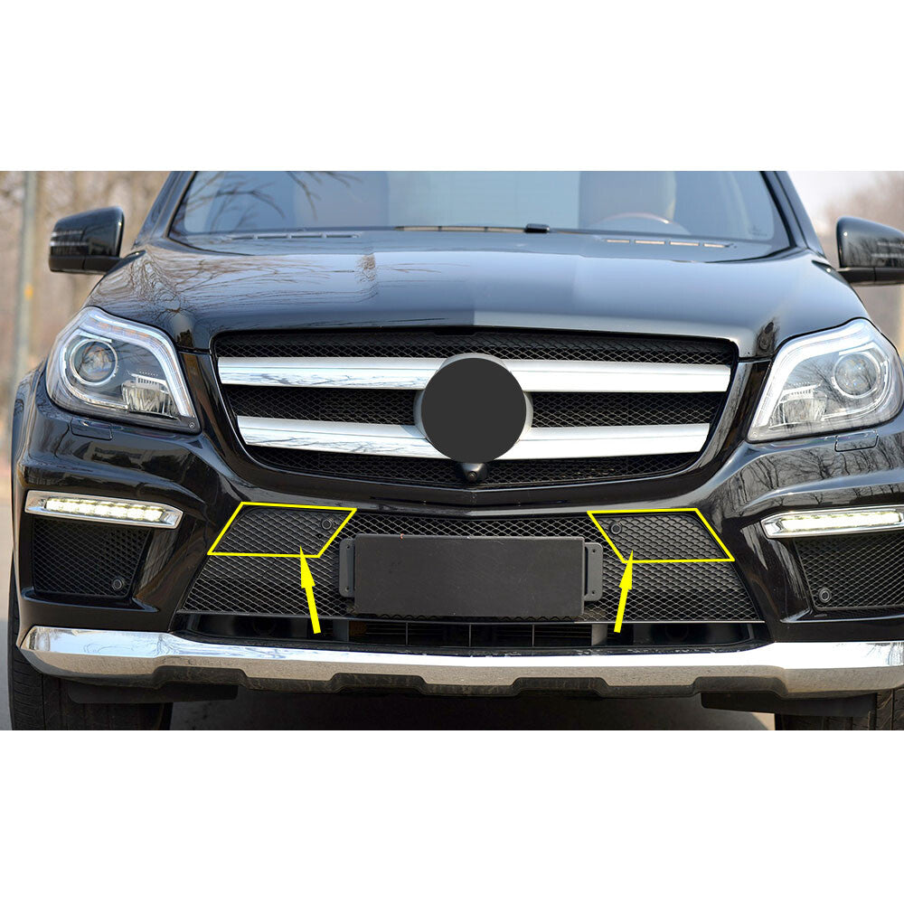 1Pair L+R Front Bumper Lower Grille Cover For MercedesBenz X166 GL-Class 2013-16