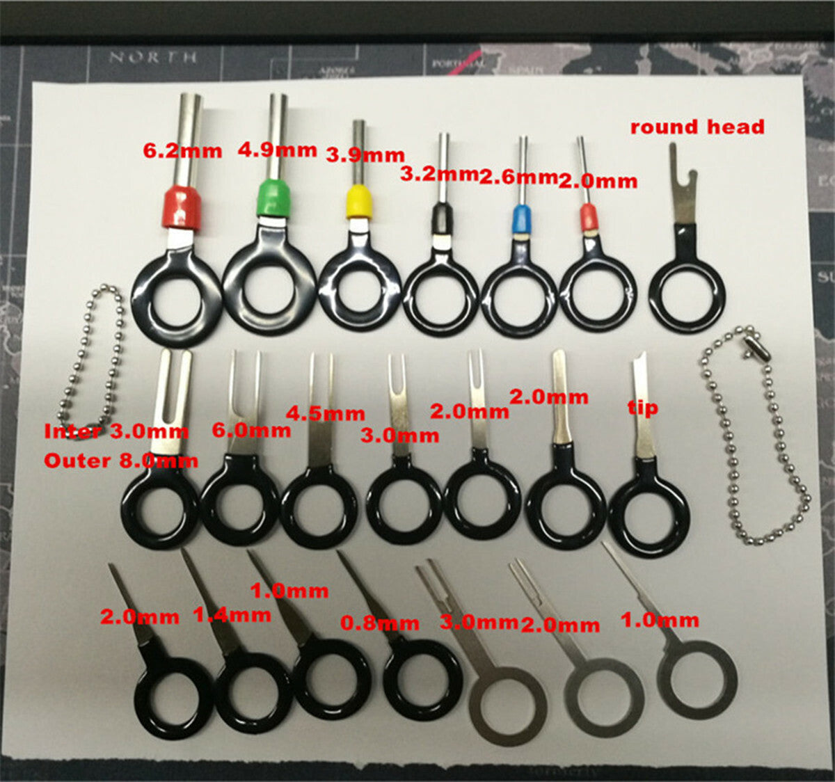 26PCS Automotive Terminal Removal Tool Car Wire Plug Connector Extractor Pin