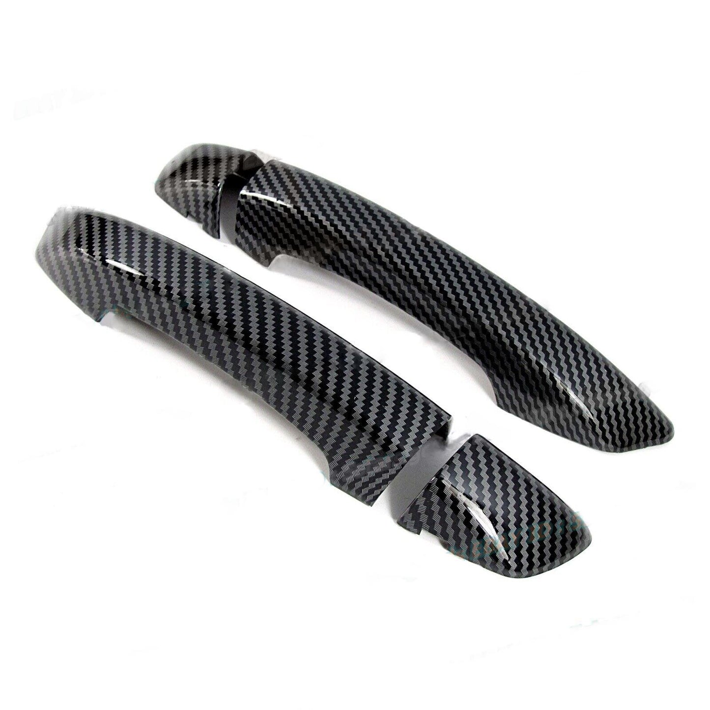 Glossy carbon fiber cover trim for 2010-13 for VW GTI hatchback 2D side handle