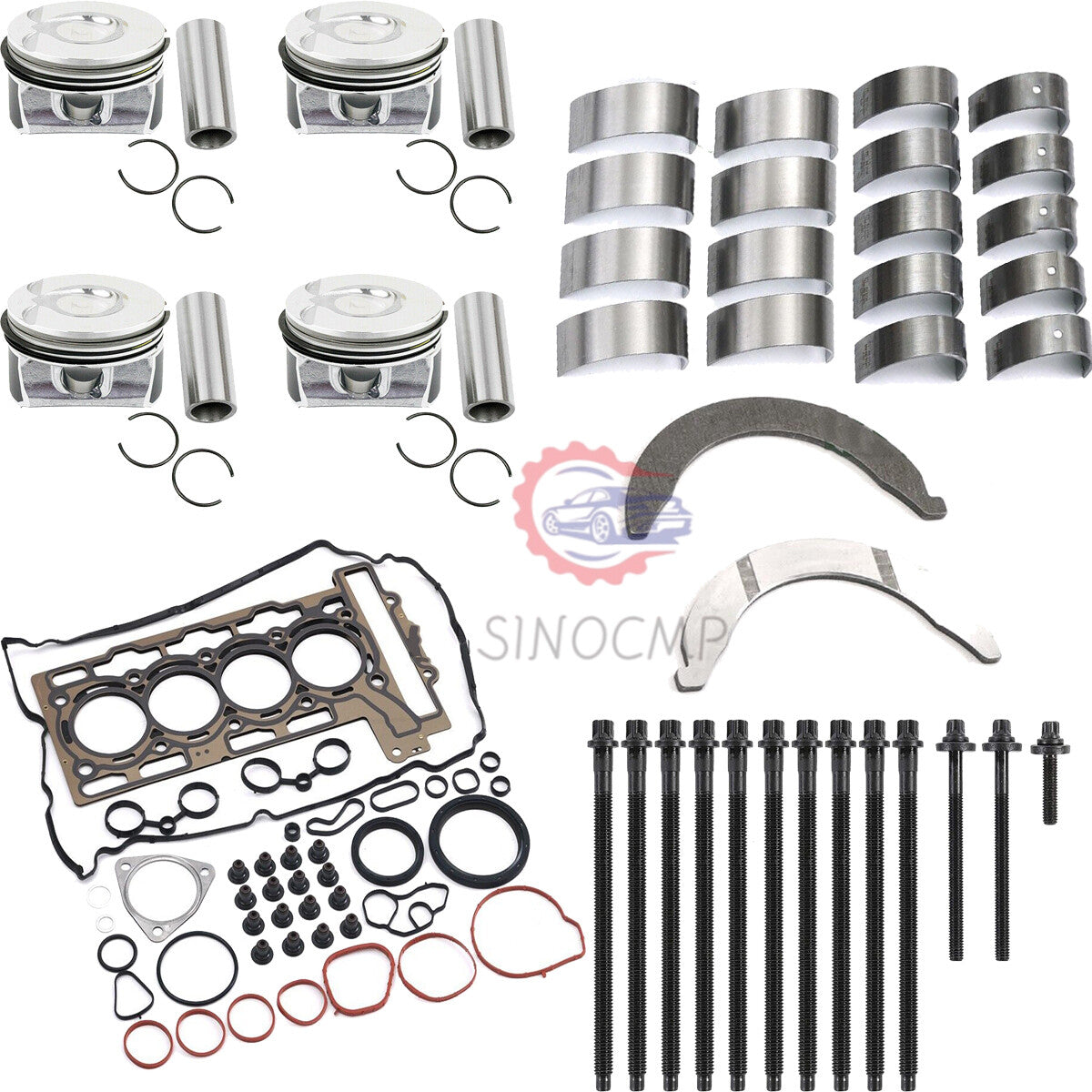 N14B16 Engine Pistons Gaskets Bearing Kit for Mini Cooper S JCW R56 R55 R57 1.6T