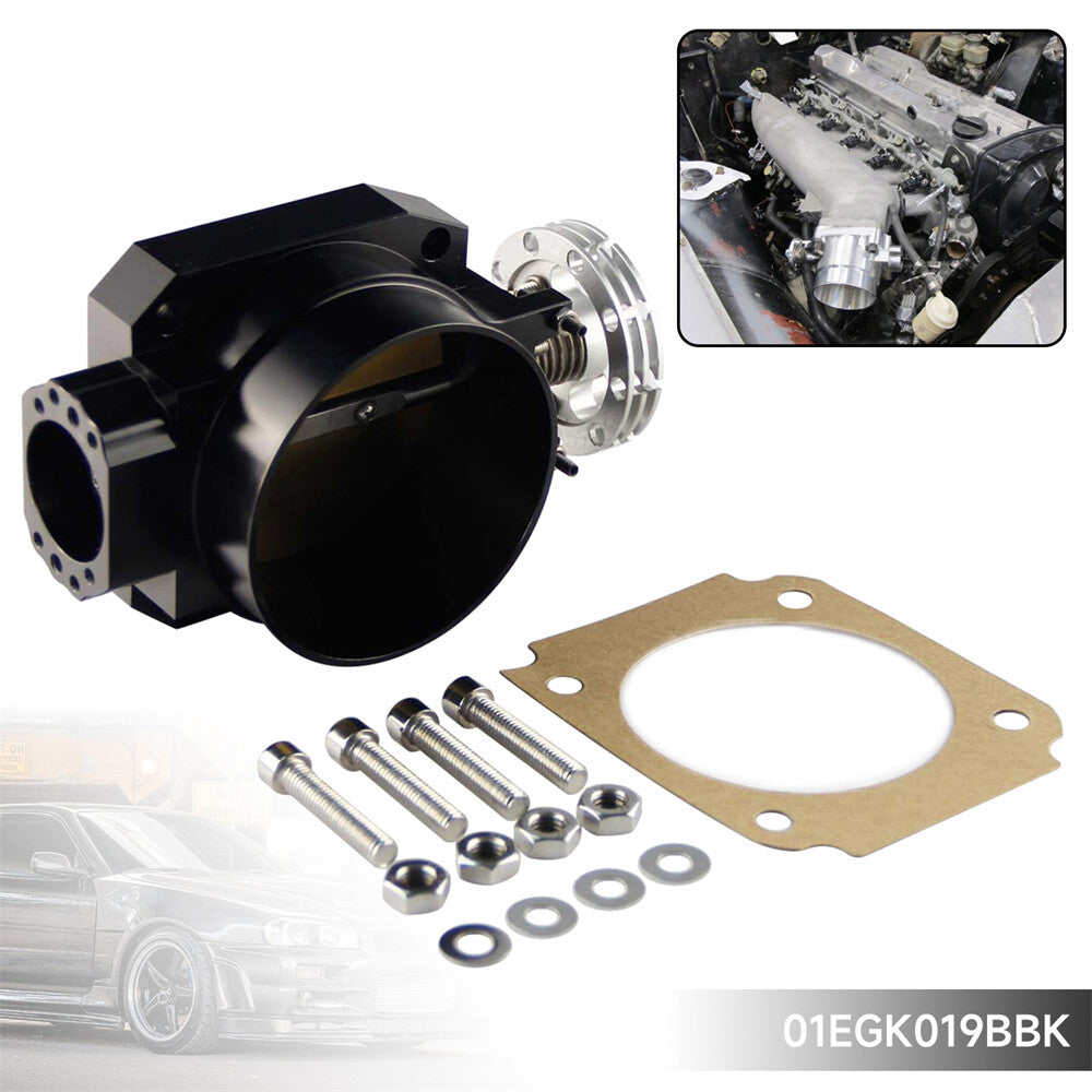 THROTTLE BODY Q45 85MM for NISSAN SKYLINE R33 R34 RB25DET RB26DET RB20DET BLACK