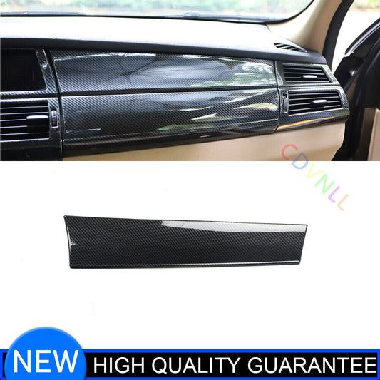 1P Inner Console for Co -Pilot Strip Cover Trim for BMW X5 2008-13 Carbon Fiber Look