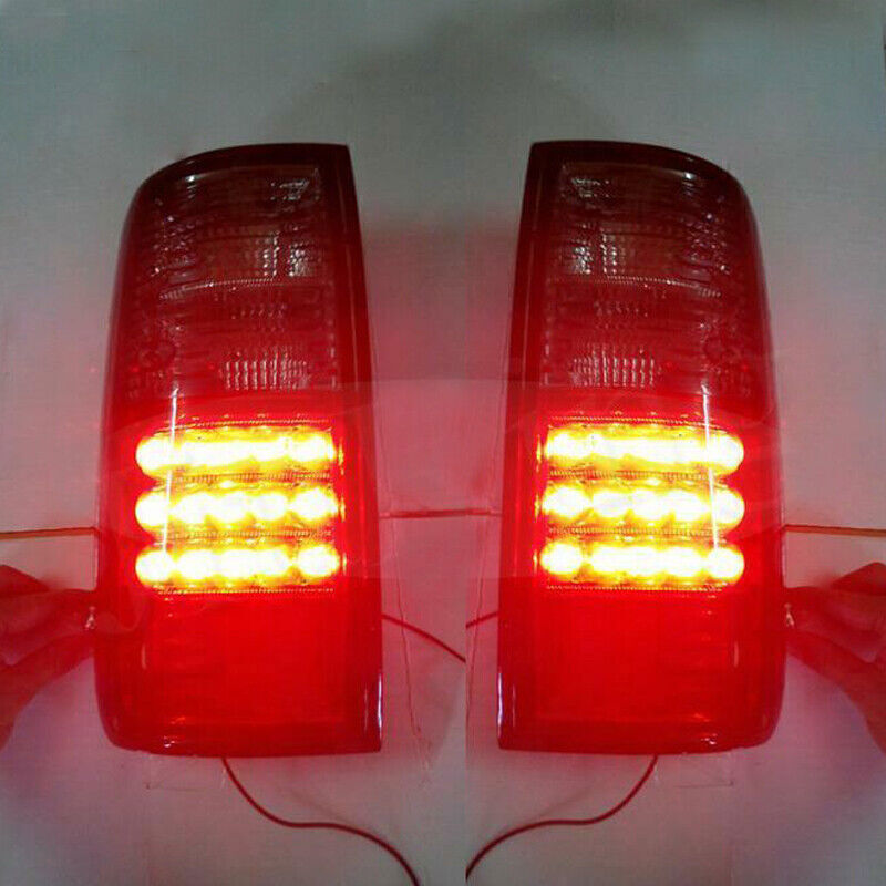 for Land Cruiser LC80 FJ80 91-1997 Red&Black LED Tail Light Brake Lamp B n