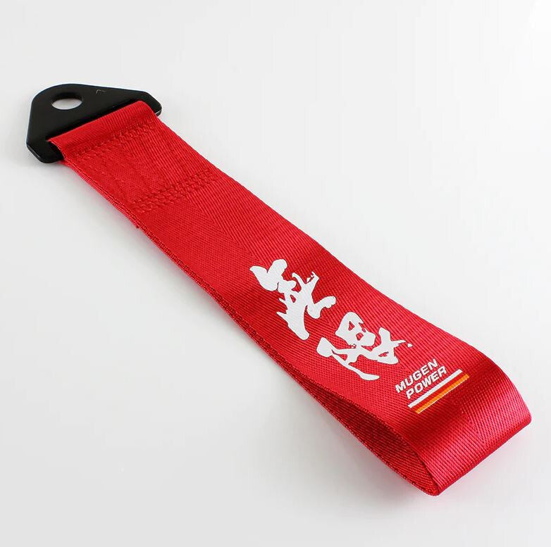 Red Mugen car tow hook for Honda for Acura front cover and rear bumper - suitable for all new models.