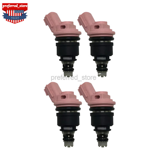 Four fuel injectors suitable for 1991-1999 Sentra 1.6L 16600-57Y00 16600-7E001- v