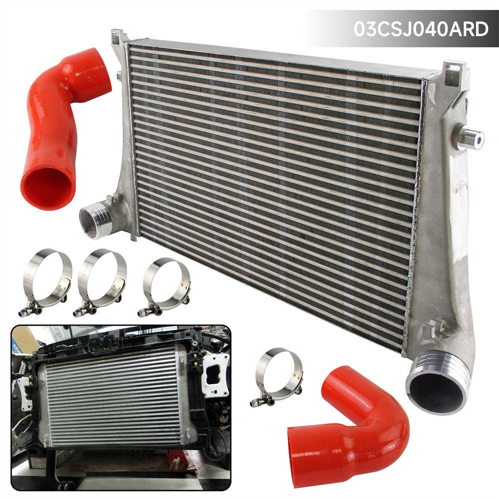 FOR MK7 GTI for GOLF R VAG 1.8T 2.0T 8V A3 S3 70MM COMPETITION INTERCOOLER RED