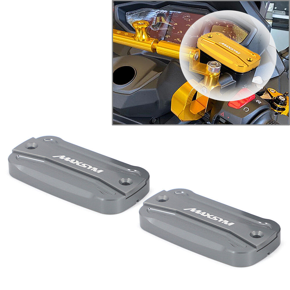 For SYM MAXSYM TL 500 2020 Front Brake Oil Fluid Reservoir Cover Cap Titanium