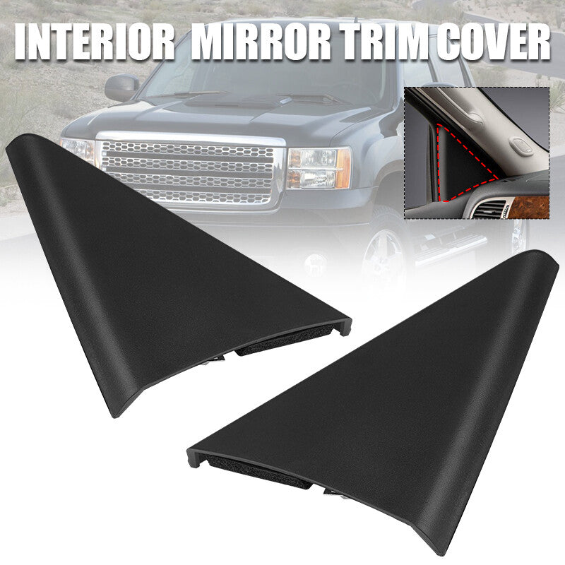 LeftRight Inside Mirror Triangle Cover For 07-14 for Chevrolet Silverado for GMC for Sierra