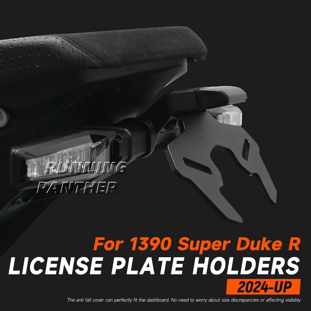 For 1390 Super Duke R 2024-UP Rear License Plate Holder Tailstock Frame Bracket