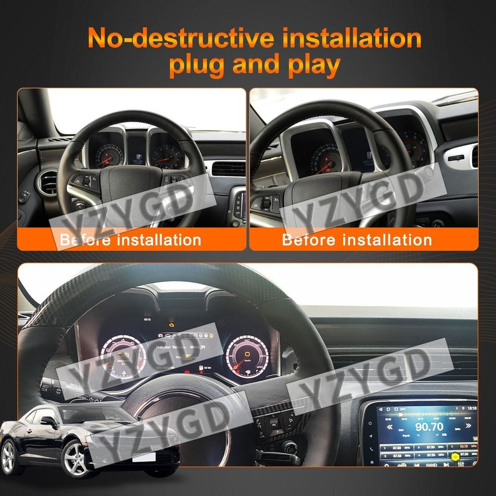 12.3 LCD Digital Cluster Instrument Speedometer for Chevrolet Camaro 2010-2015 Q