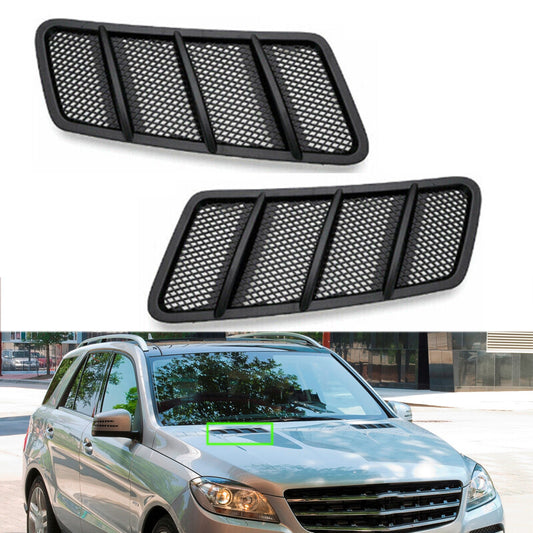 For 2012-15 for Mercedes-Benz W166 ML GL Class Pair Front Hood Air Vent Grille Trim