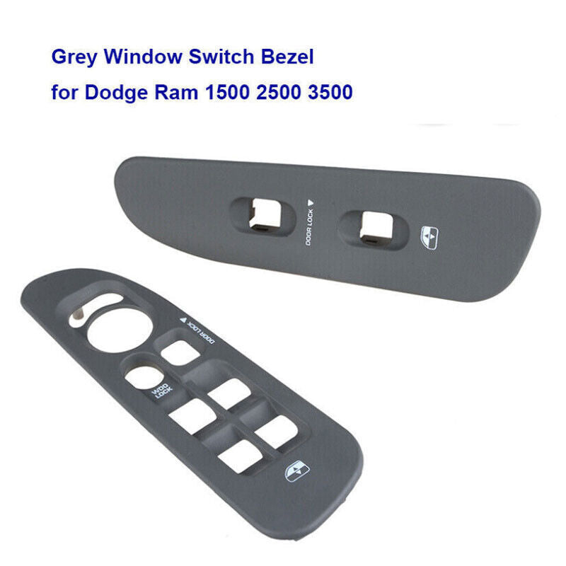 Suitable for 02-10 for Dodge for Ram 1500 2500 3500 door and window switch baffle main protective sleeve, gray JK- n