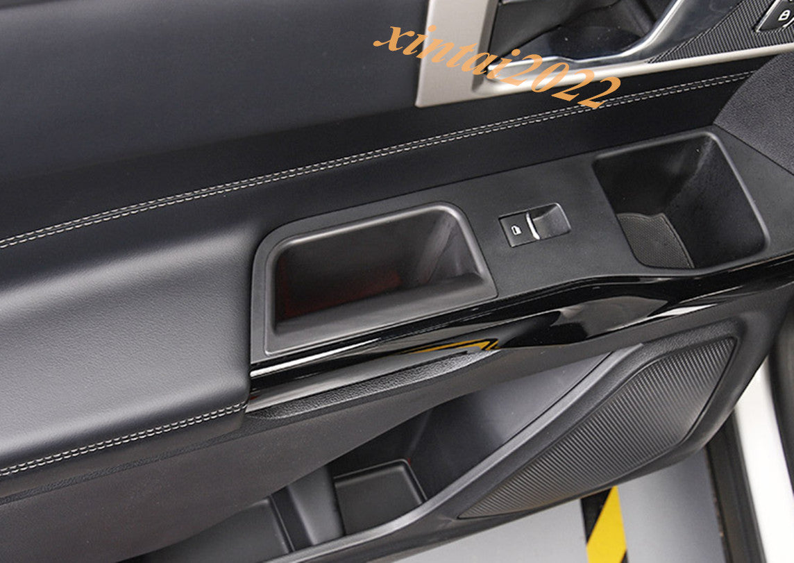 for Hyundai for Elantra 2017-20 Black Steel Inner Door Handle Bowl Frame Cover Trims v