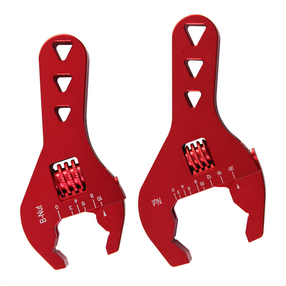 Adjustable AN Fitting Wrench 3-20AN  3-10AN Red Anodized Short Tools Spanner