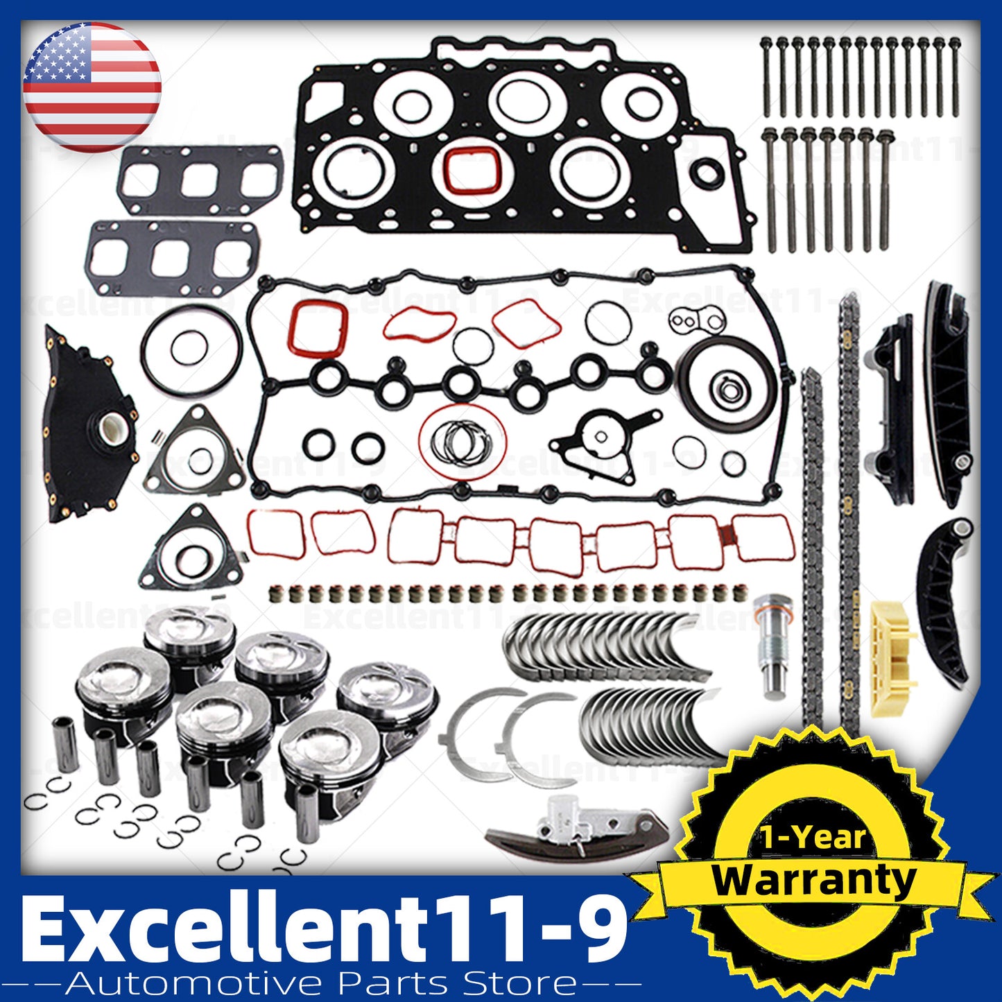 3.6L Engine Overhaul and Piston Timing Chain Reconstruction Kit for Phaeton for Audi Q7 n