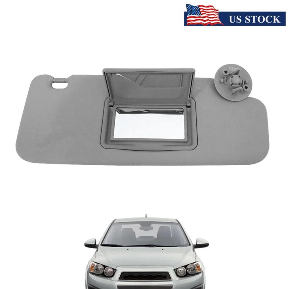 Right Passenger Side Sun Visor Gray for CHEVROLET Sonic 2012-2016 Spark 2013-16 Q
