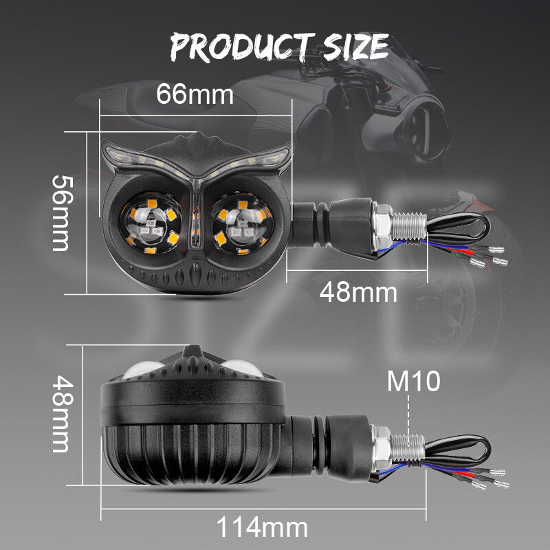 2PCS Work Light Bar Spot Pods Fog Lamp 10MM Headlight Owel LED Driving Truck ATV