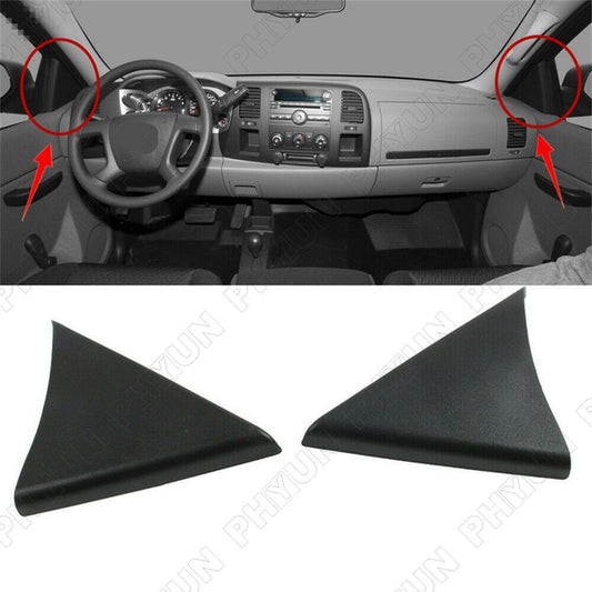 2 × Interior Door Upper Trim Panel For 07-14 for Chevrolet Tahoe Suburban for GMC Yukon Q