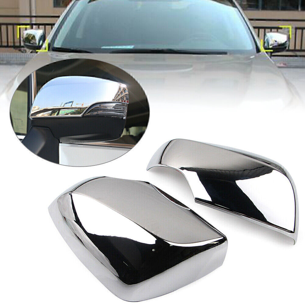 2pcs Chrome Exterior Rear View Mirror Cover Trim Fit for Subaru forester 2019 2020