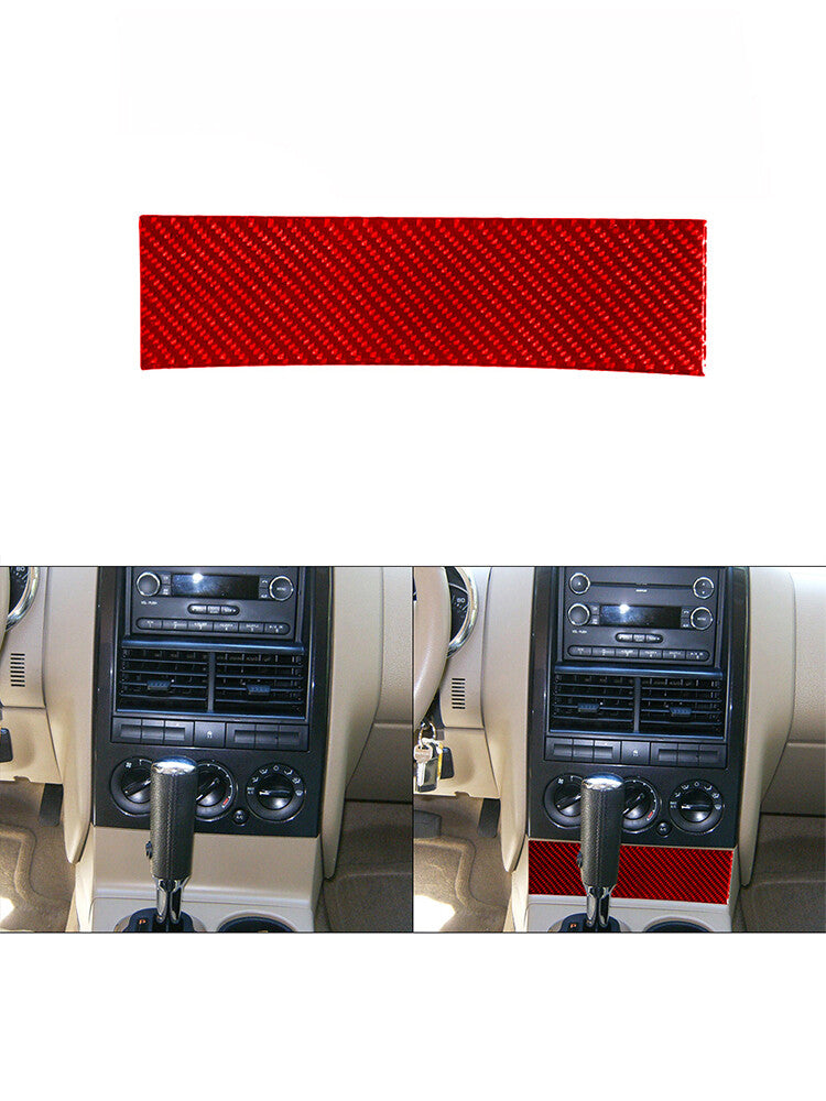 Air Conditioner Dashboard Trim Cover Carbon Fiber for VW for Passat 2006-2011 Red v