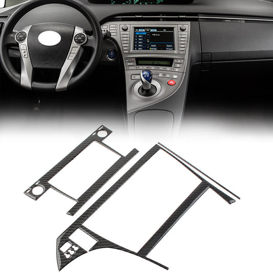 for Toyota Prius 12-15 3x LHD Center Console Radio Navigation Display Cover Trim