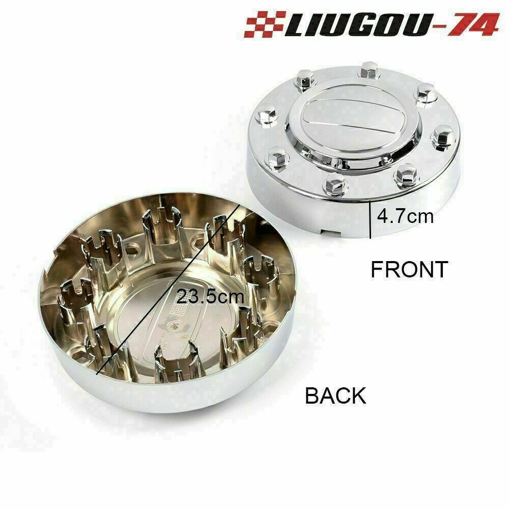 Front aluminum alloy wheel center caps fit 2011-16 for Dodge for RAM 3500 1-ton double-wheel drive.