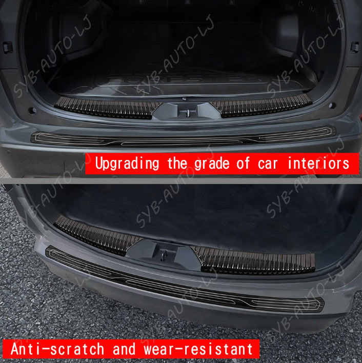 3X For 2025+ for Subaru Forester Black Titanium Rear Bumper Doorsill Protector Trim n