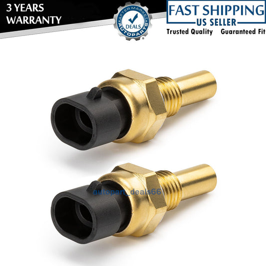 2x Radiator Coolant Sensor Temperature for Chevy 1500 Silverado HD 2500 3500 D Q