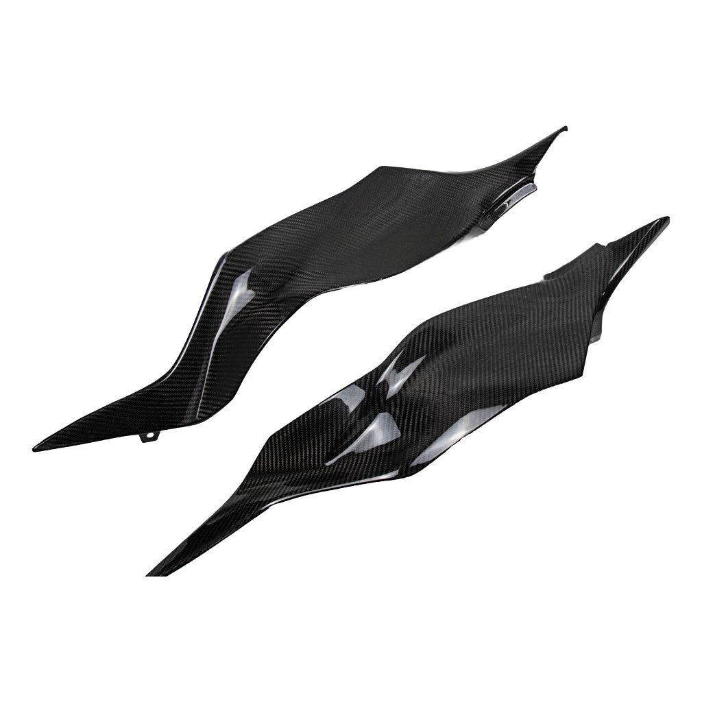 for Kawasaki ZX6R 2011-2025 Real Carbon Fiber Tank Side Panel Trim Cover Fairing
