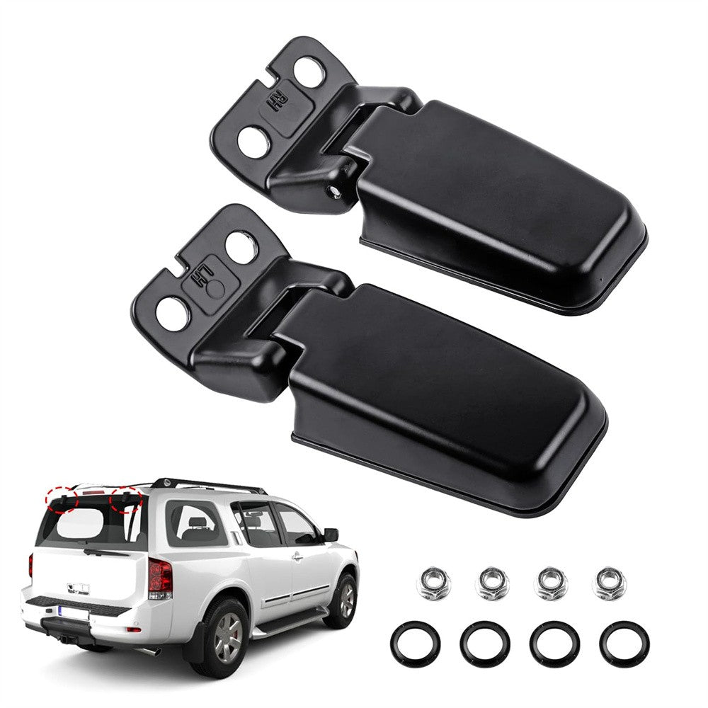 Pair Car Rear Tailgate Window Glass Hinges for Nissan Armada for Infiniti QX56 04-15 Q